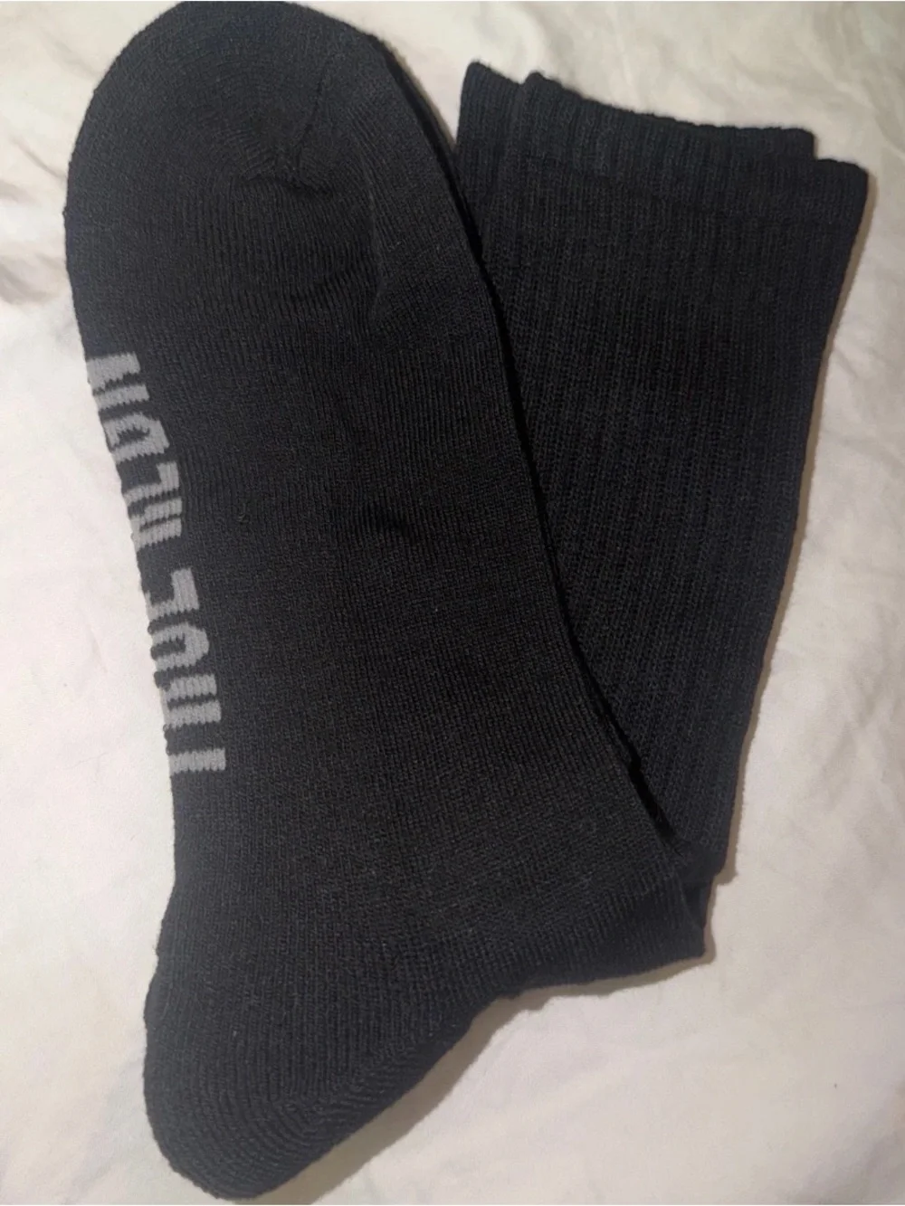 Men’s black mid calf true religion Socks
